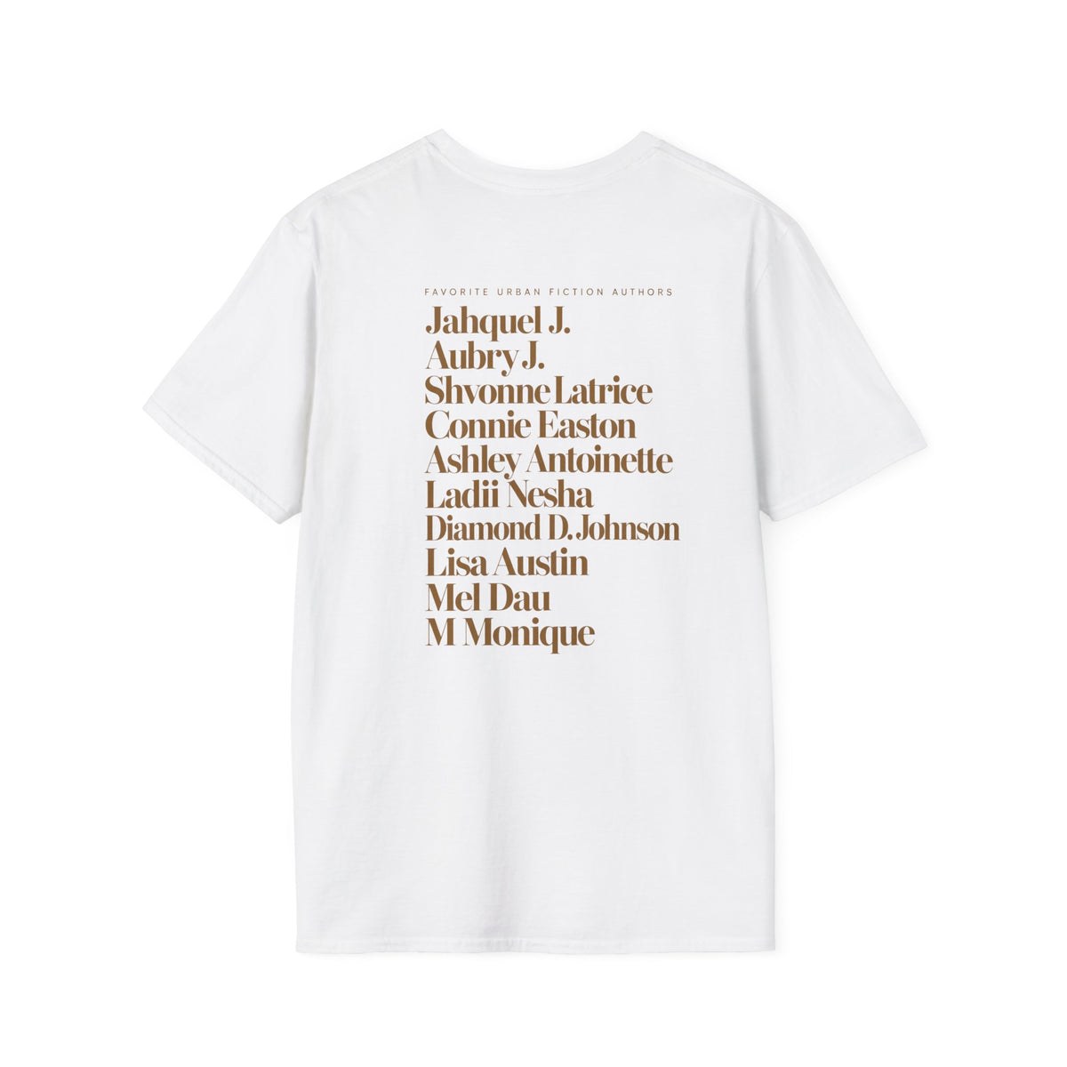 🖤 Custom Favorite Urban Fiction Authors Tee (Up to 10 Authors)
