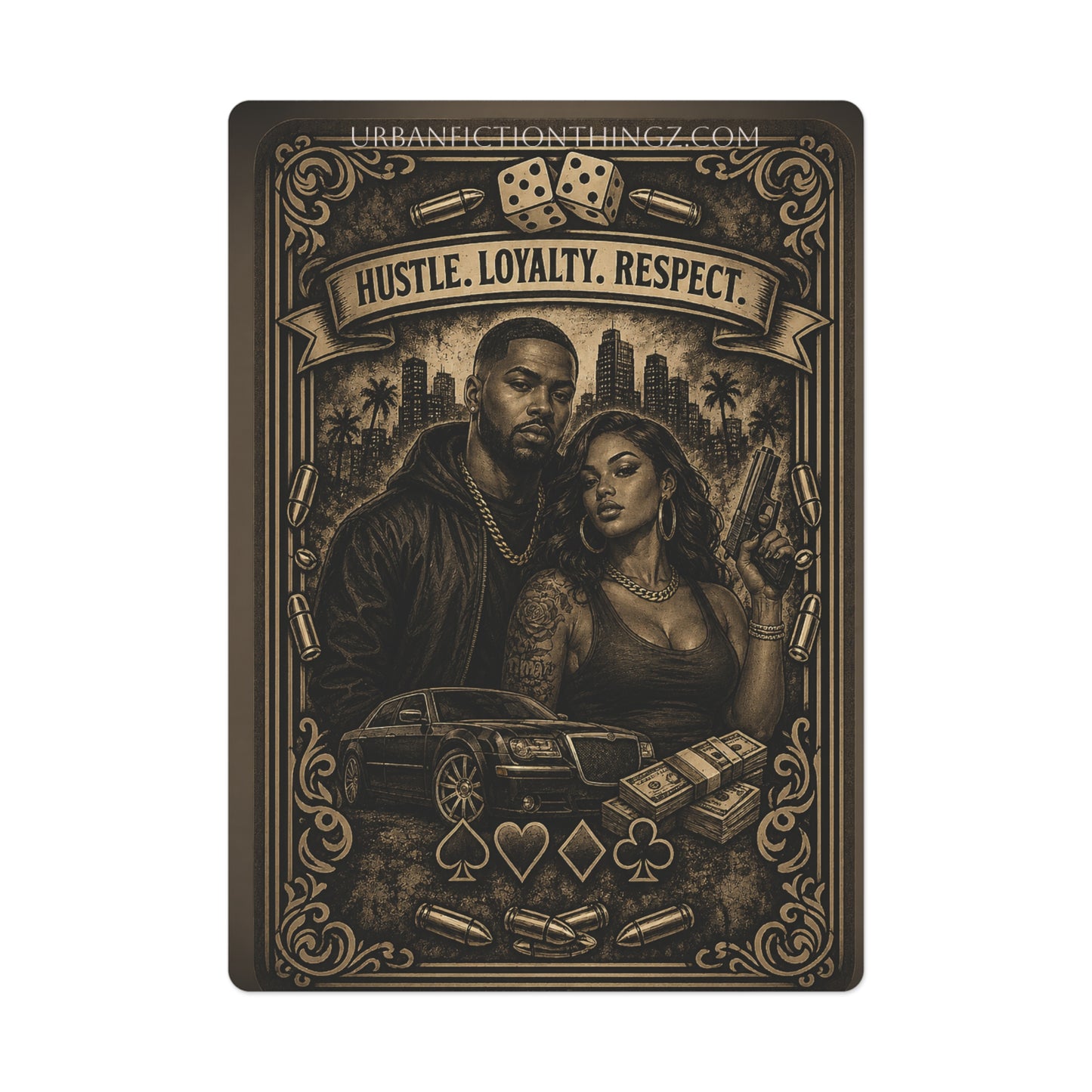🖤 Urban Fiction Playing Cards – Hustle Loyalty Respect Deck🖤
