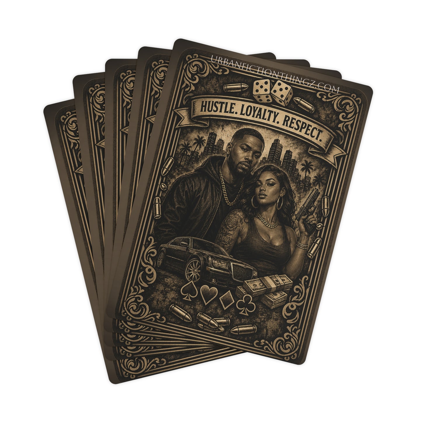 🖤 Urban Fiction Playing Cards – Hustle Loyalty Respect Deck🖤