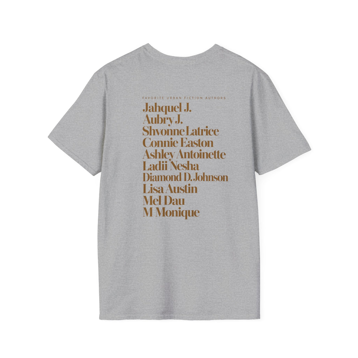 🖤 Custom Favorite Urban Fiction Authors Tee (Up to 10 Authors)