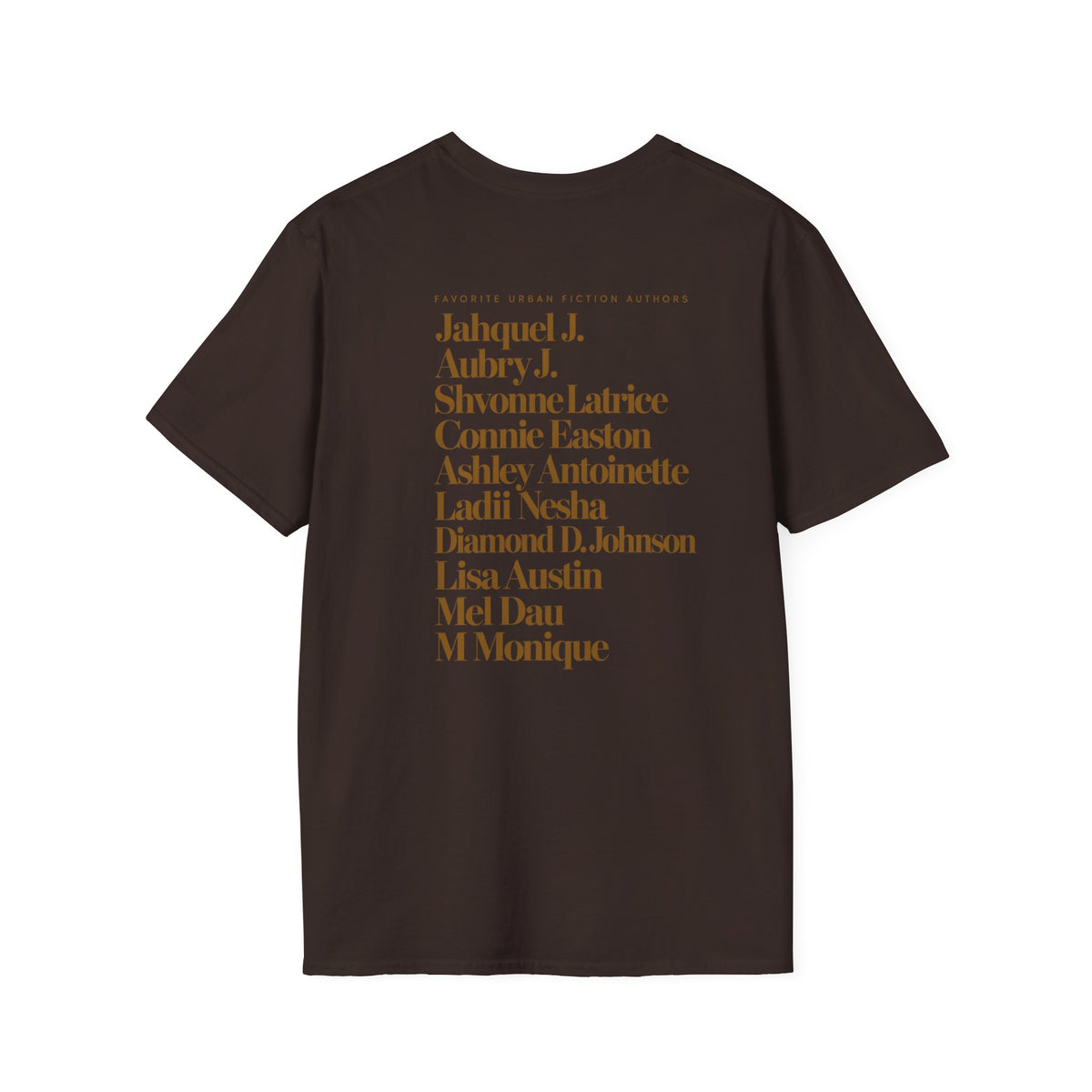 🖤 Custom Favorite Urban Fiction Authors Tee (Up to 10 Authors)
