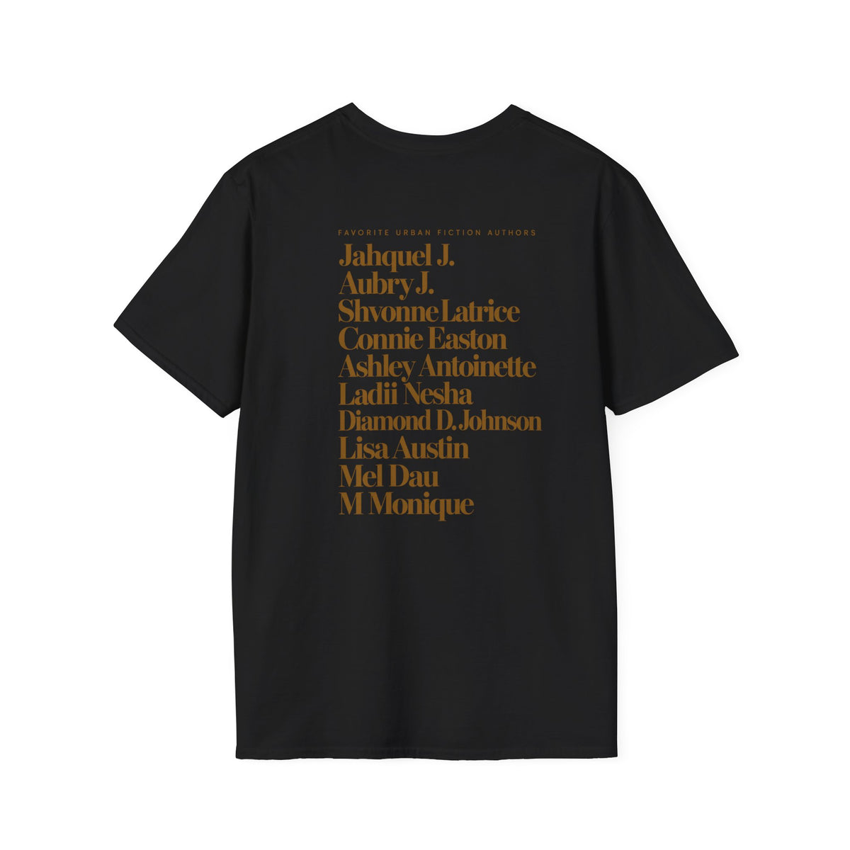🖤 Custom Favorite Urban Fiction Authors Tee (Up to 10 Authors)