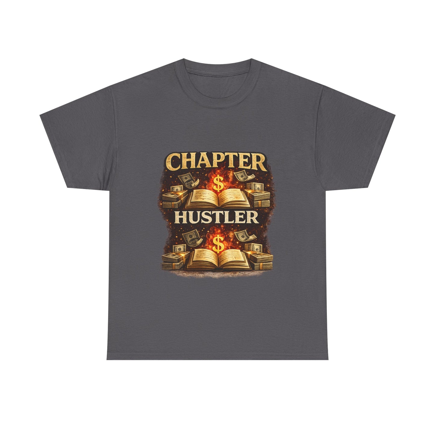 Chapter Hustler Graphic T-Shirt – Urban Fiction Reader Tee for Men