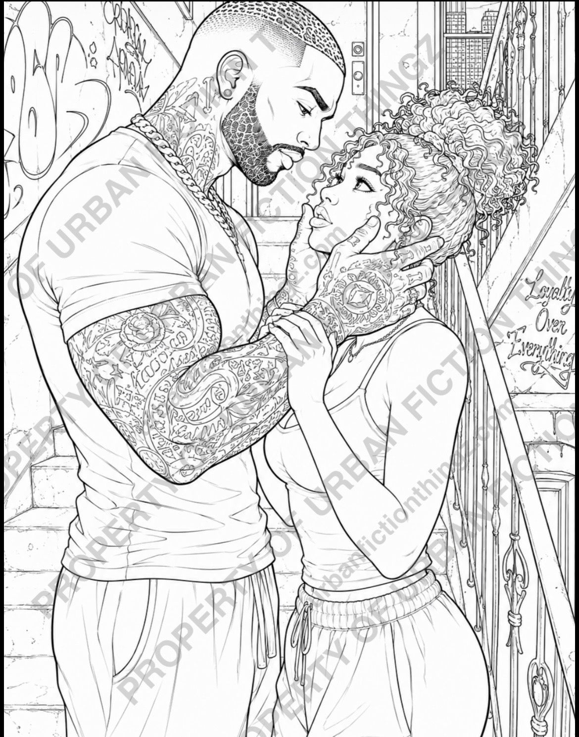 Urban Fiction Thing Adult Coloring Book – Phase 1 | Coloring Pages for (Digital Download)