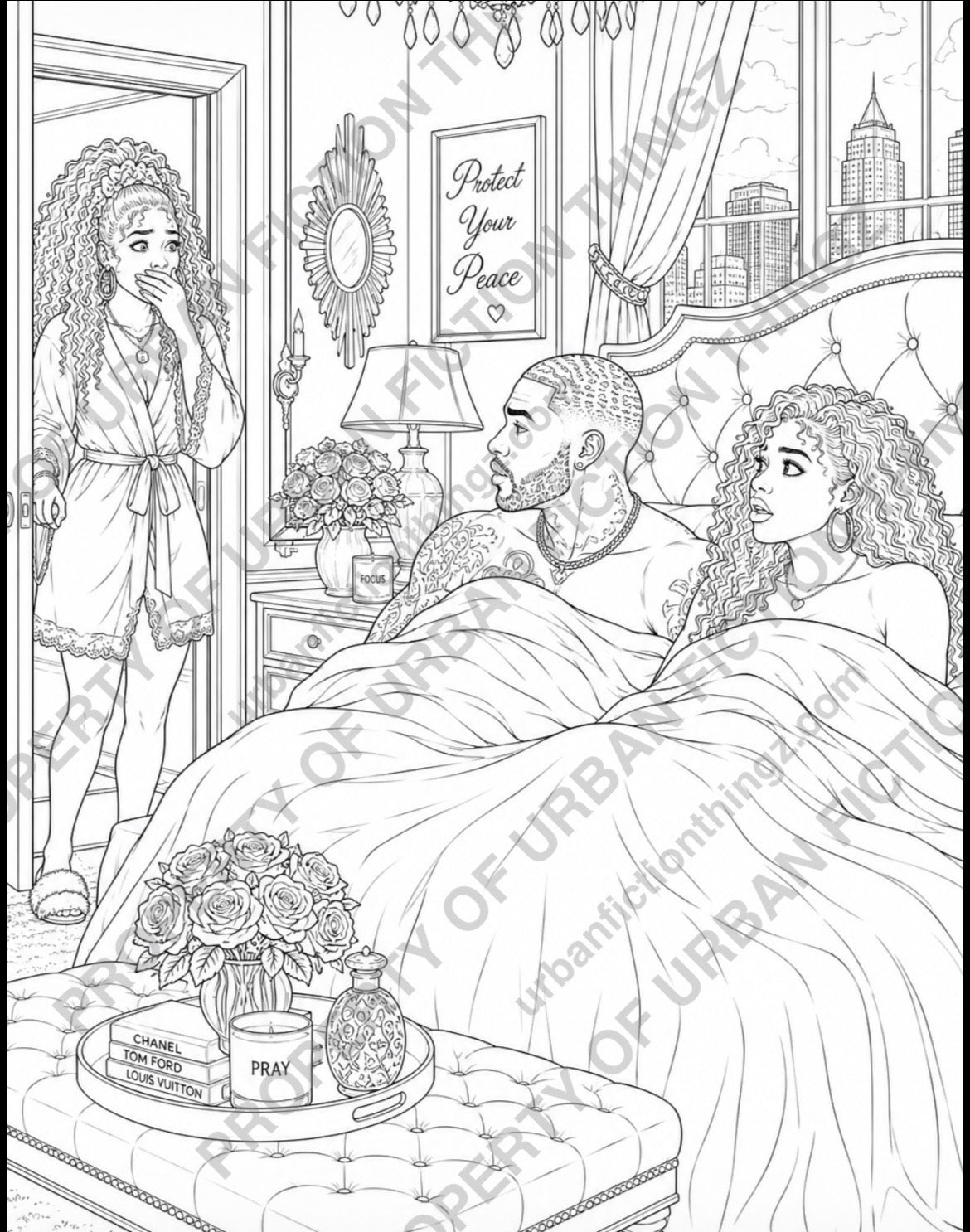 Urban Fiction Thing Adult Coloring Book – Phase 1 | Coloring Pages for (Digital Download)