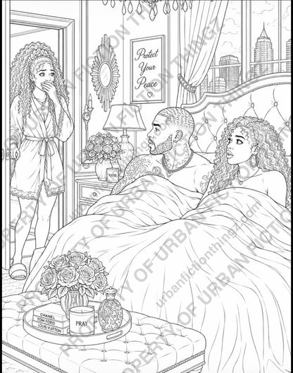 Urban Fiction Thing Adult Coloring Book – Phase 1 | Coloring Pages for (Digital Download)
