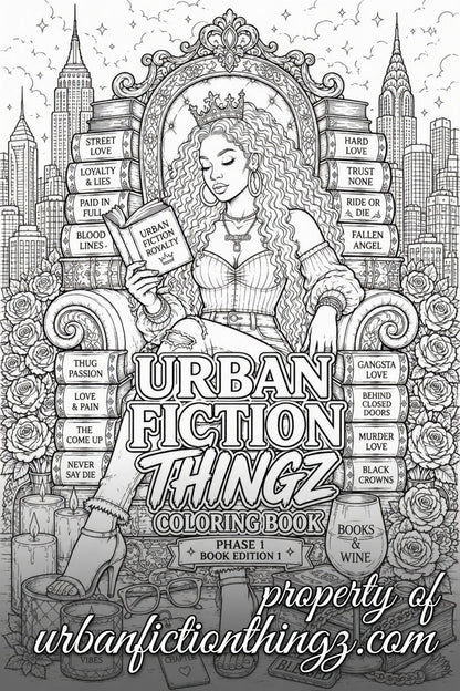 Urban Fiction Thing Adult Coloring Book – Phase 1 | Coloring Pages for (Digital Download)